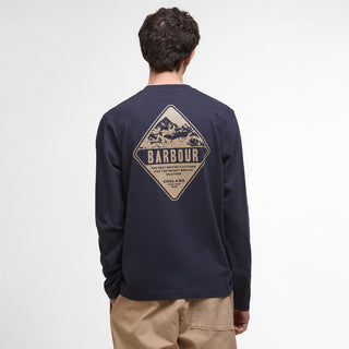 Barbour Redford L/S Relaxed T-Shirt Dark Navy - Parasol Store