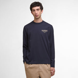 Barbour Redford L/S Relaxed T-Shirt Dark Navy - Parasol Store