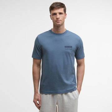 Barbour Relaxed Souter T-Shirt Bluestone - Parasol Store