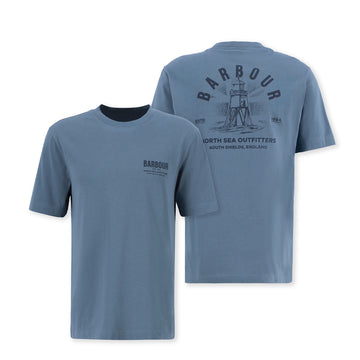 Barbour Relaxed Souter T-Shirt Bluestone - Parasol Store