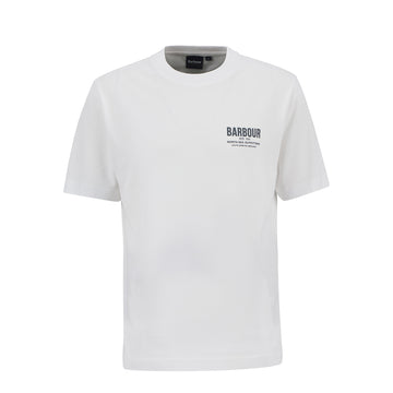 Barbour Relaxed Souter T-Shirt White - Parasol Store