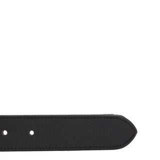 Barbour Reversible Tartan Leather Belt Black/Modern Tartan