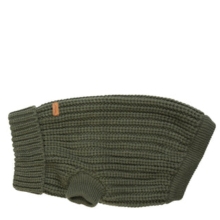 Barbour Saltburn Dog Jumper Olive - Parasol Store