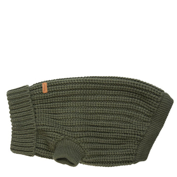 Barbour Saltburn Dog Jumper Olive - Parasol Store