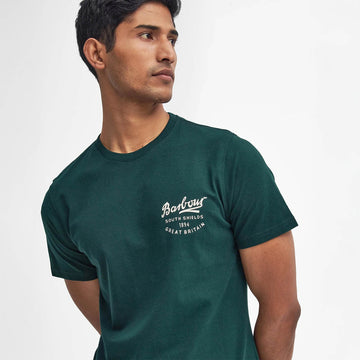 Barbour Script Graphic T-Shirt Seaweed - Parasol Store