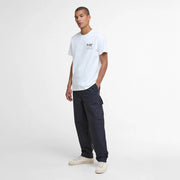 Barbour Script Graphic T-Shirt Whisper White - Parasol Store