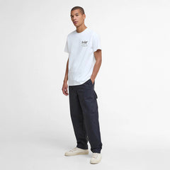 Barbour Script Graphic T-Shirt Whisper White - Parasol Store