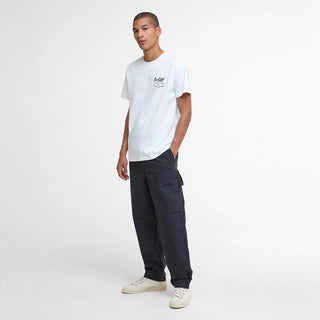 Barbour Script Graphic T-Shirt Whisper White - Parasol Store
