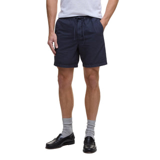 Barbour Seersucker Relaxed Short Navy - Parasol Store