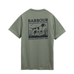 Barbour Setter Graphic Tailored T-Shirt Agave Green