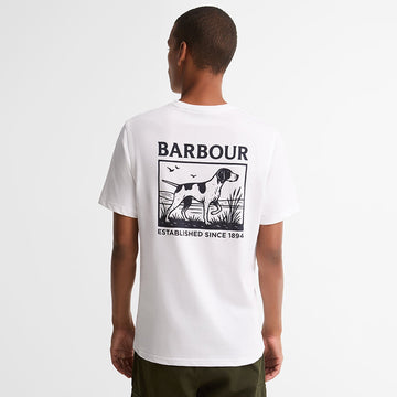 Barbour Setter Graphic Tailored T-Shirt White