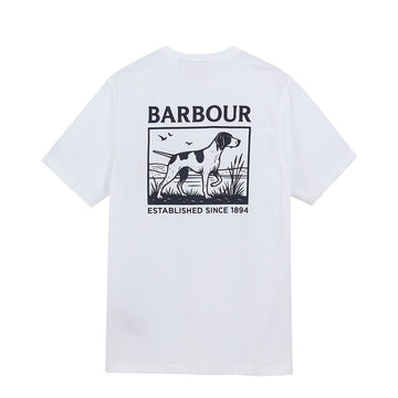 Barbour Setter Graphic Tailored T-Shirt White