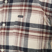 Barbour Shieldton Tailored Checked Shirt Ecru - Parasol Store