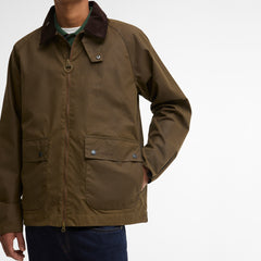 Barbour Short Bedale Wax Jacket Brown