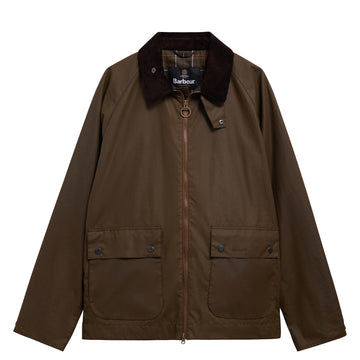 Barbour Short Bedale Wax Jacket Brown