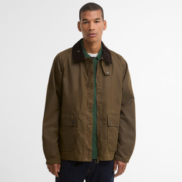 Barbour Short Bedale Wax Jacket Brown