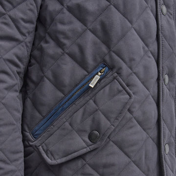 Barbour Shoveler Quilt Jacket Navy - Parasol Store