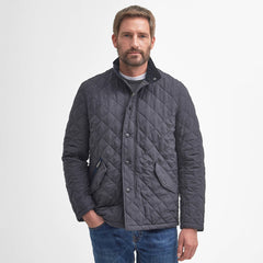 Barbour Shoveler Quilt Jacket Navy - Parasol Store