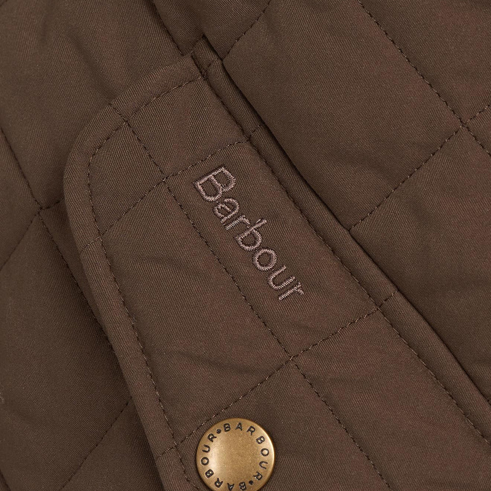 Barbour Shoveler Quilted Jacket Dark Olive - Parasol Store