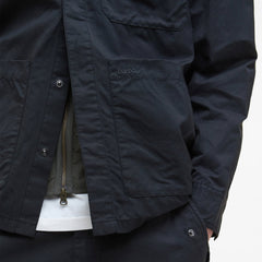 Barbour Silverbay Oversized Twill Overshirt Black - Parasol Store