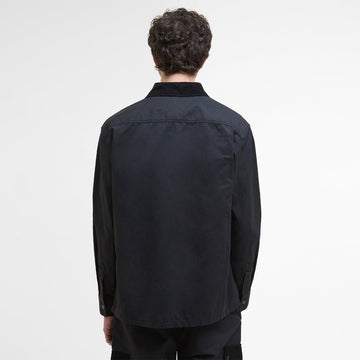 Barbour Silverbay Oversized Twill Overshirt Black - Parasol Store