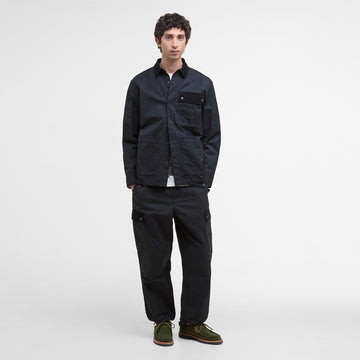 Barbour Silverbay Oversized Twill Overshirt Black