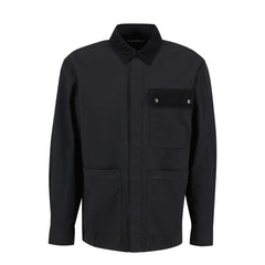 Barbour Silverbay Oversized Twill Overshirt Black - Parasol Store