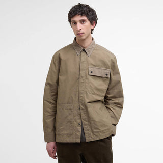 Barbour Silverbay Oversized Twill Overshirt British Khaki - Parasol Store