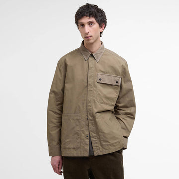 Barbour Silverbay Oversized Twill Overshirt British Khaki - Parasol Store