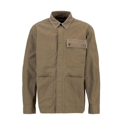Barbour Silverbay Oversized Twill Overshirt British Khaki - Parasol Store