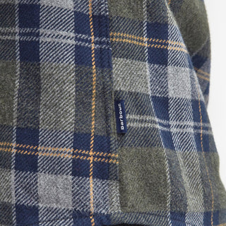 Barbour Snowcap Tailored Checked Shirt Olive Marl - Parasol Store
