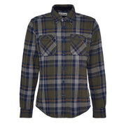 Barbour Snowcap Tailored Checked Shirt Olive Marl - Parasol Store