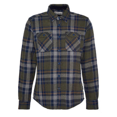 Barbour Snowcap Tailored Checked Shirt Olive Marl - Parasol Store