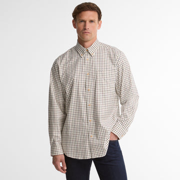 Barbour Sporting Tattersall Regular Fit Shirt Dark Bordeaux
