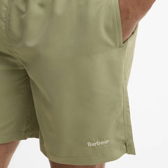 Barbour Staple Logo 7" Swim Short Laurel Green