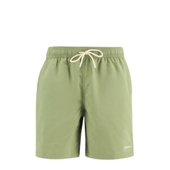 Barbour Staple Logo 7" Swim Short Laurel Green