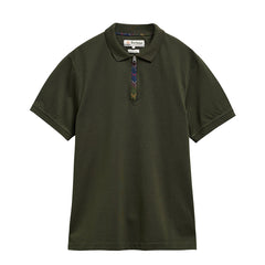 Barbour Stately Zip Polo Shirt Sage