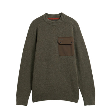 Barbour Stockham Texture Crew Neck Sweater Beech