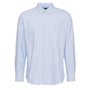 Barbour Striped Dunand Fit Oxford Shirt Sky Blue - Parasol Store