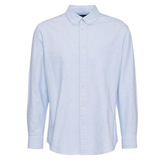 Barbour Striped Dunand Fit Oxford Shirt Sky Blue - Parasol Store