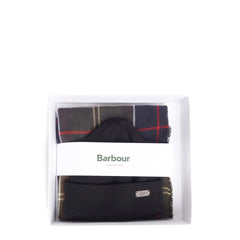 Barbour Swinton Beanie & Galingale Scarf Gift Set Classic - Parasol Store