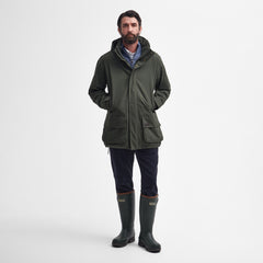 Barbour Swinton Waterproof Jacket Olive - Parasol Store