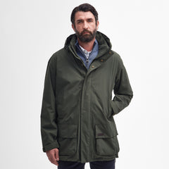 Barbour Swinton Waterproof Jacket Olive - Parasol Store