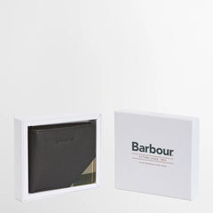 Barbour Tarbert Leather Wallet Black / Ancient