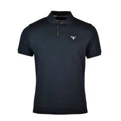 Barbour Tartan Cotton Pique Polo Shirt Black