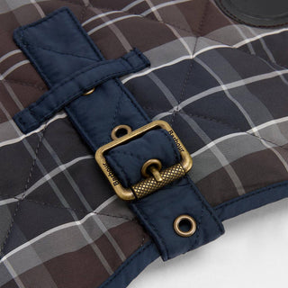 Barbour Tartan Dog Coat Midnight Oak - Parasol Store