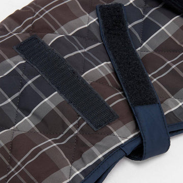 Barbour Tartan Dog Coat Midnight Oak - Parasol Store