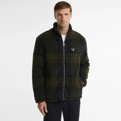 Barbour Tartan Fleece Zip Through Sweatshirt Shadow Classic Tartan
