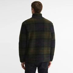 Barbour Tartan Fleece Zip Through Sweatshirt Shadow Classic Tartan