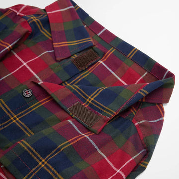 Barbour Tartan Fortrose Dog Shirt Winterberry Tartan